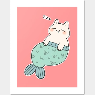 Sleepy Mercat Posters and Art